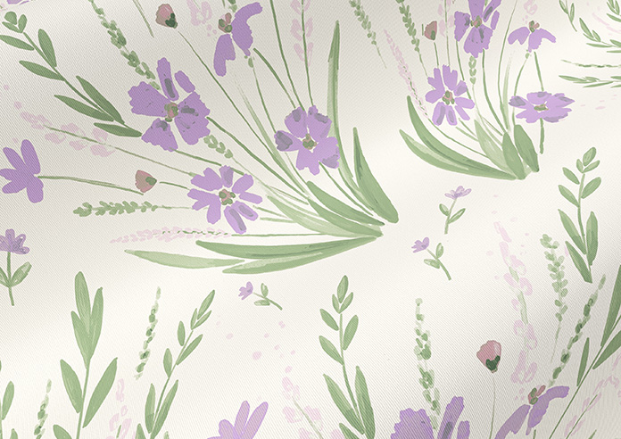 Wildflower, Iris - Twist&Fit Roller Blind - Image 4